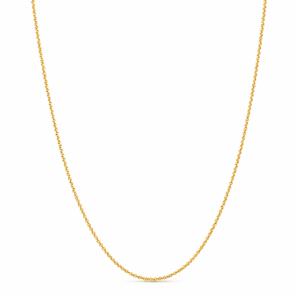 14K Yellow Gold 18" Sparkle Twist Criss-Cross Chain