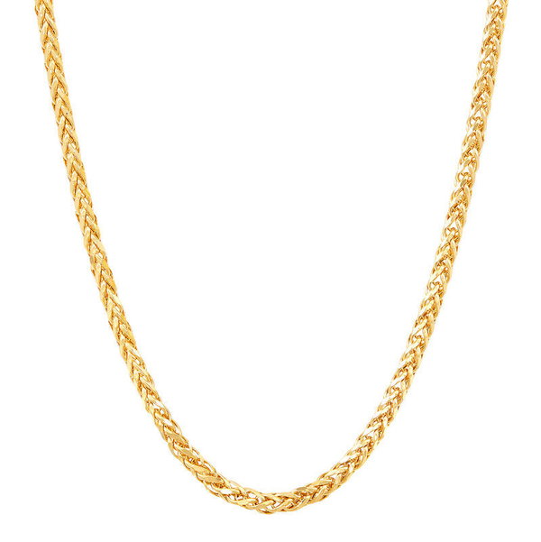 14KY 22" PDC 2.5MM HOLLOW SPIGA CHAIN (080 GAUGE)