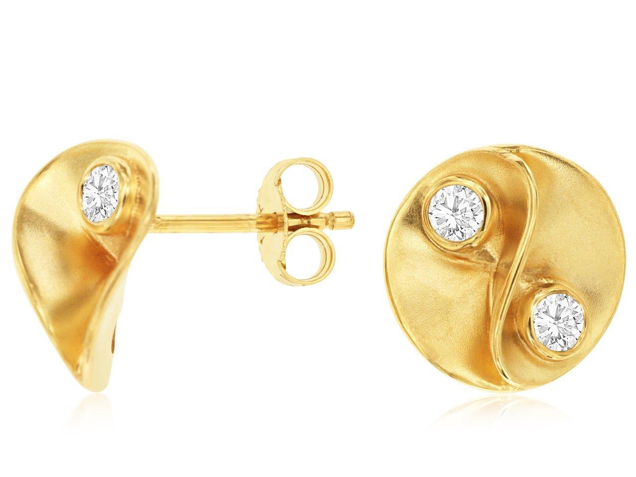 14KYG 4 DIA'S 0.33CTW FASHION EARRINGS