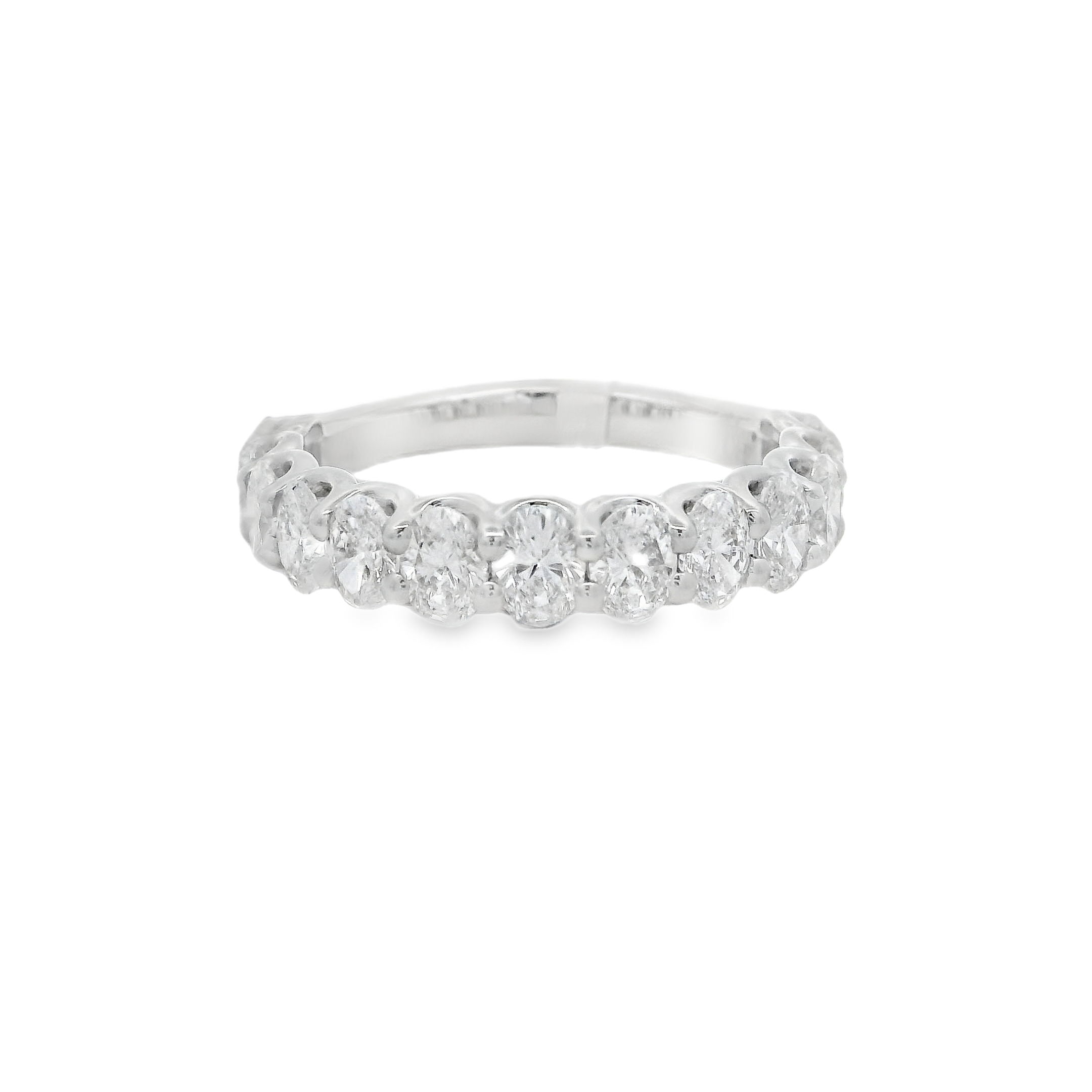 14KWG 13 OVAL DIAMONDS G/VS2 2.00CT SHARED PRONG BAND 14KWG 13 OVAL DIAMONDS G/VS2 2.00CT SHARED PRONG BAND