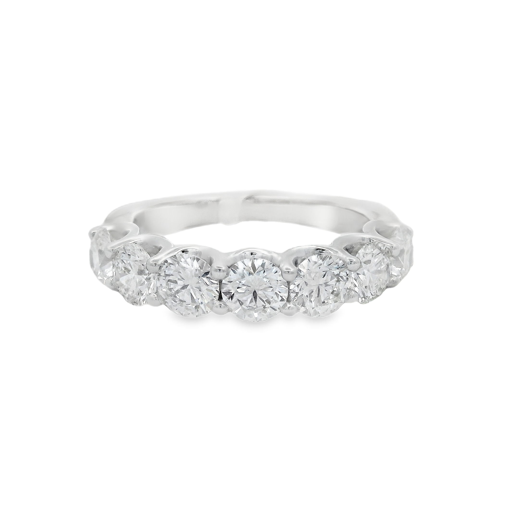 14KWG 7 BR DIAMONDS 2.10CT U-PRONG BAND