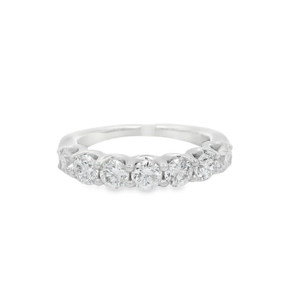 Closeup photo of 14KWG 7 BR DIAMONDS 1.45CT U-PRONG BAND