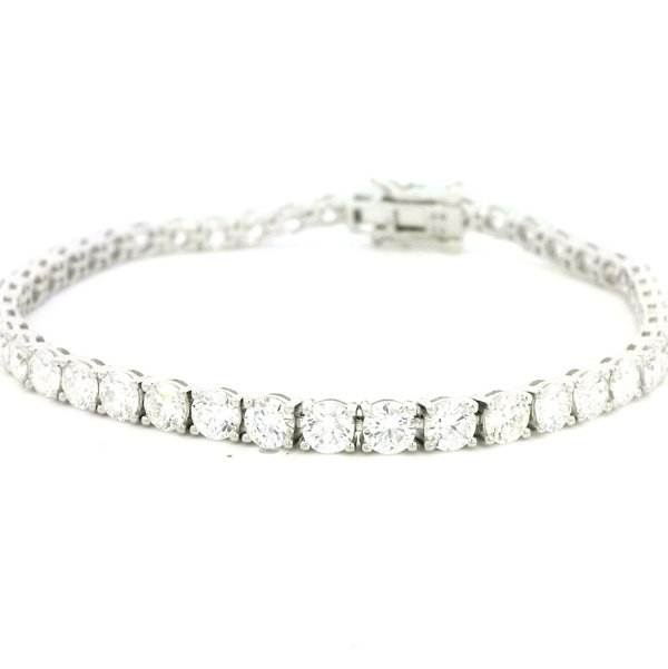 14KWG 44 LG DIA'S 8.00CTW CLASSIC STYLE TENNIS BRACELET- 7"