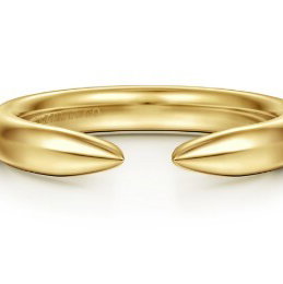 14KYG 3MM POLISHED "NEGATIVE SPACE" BAND
