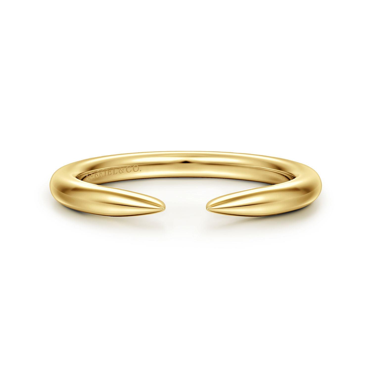 14K YELLOW GOLD 2MM OPEN ANNIVERSARY BAND