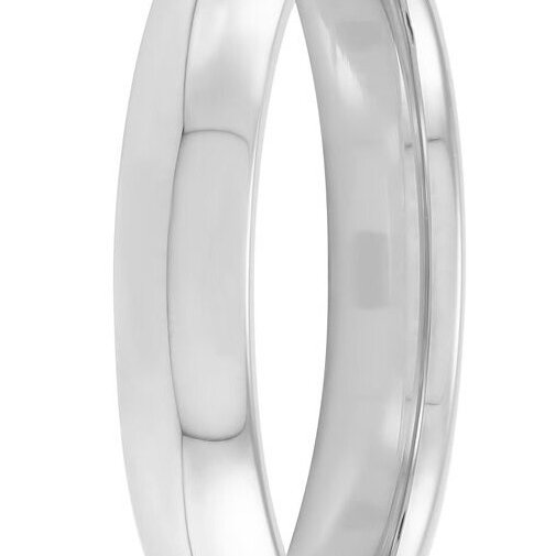 14KW 4MM HALF RD, FW, COMFORT FIT BAND SZ 6