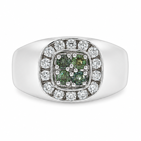 PLAT .58CTTW ALEX & .58CTTW RB DIA RING SZ 10