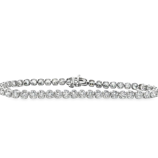 14KWG 7" 48 ROUND DIAMONDS 7.00CTW TENNIS BRACELET