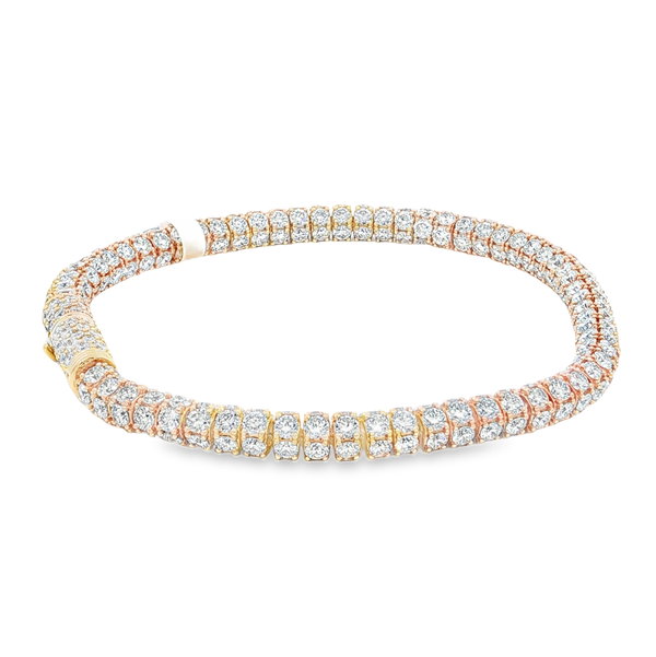 14KY 14.04CTTW VVS/VS RB LAB GROWN DIAMOND BRACELET