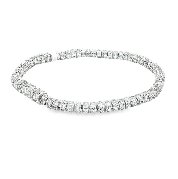 14KW 10.27CTTW VVS/VS RB LAB GROWN DIAMOND BRACELET