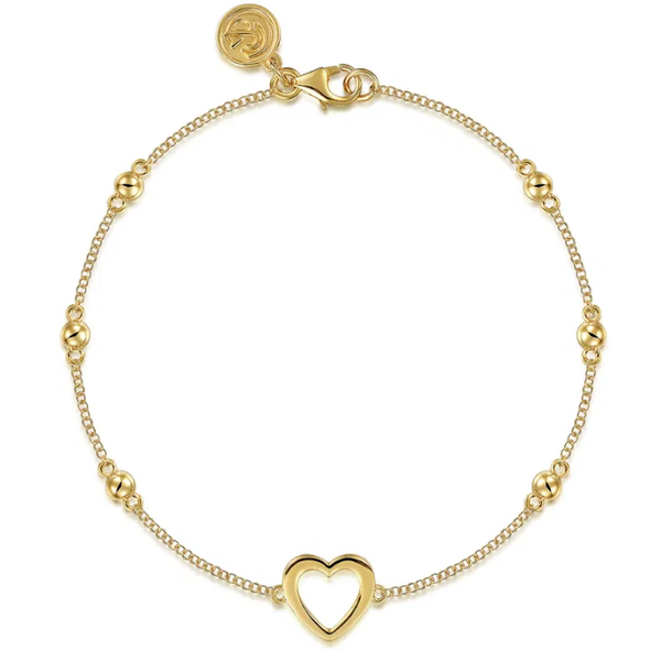 14KY OPEN HEART BUJUKAN CHAIN BRACELET