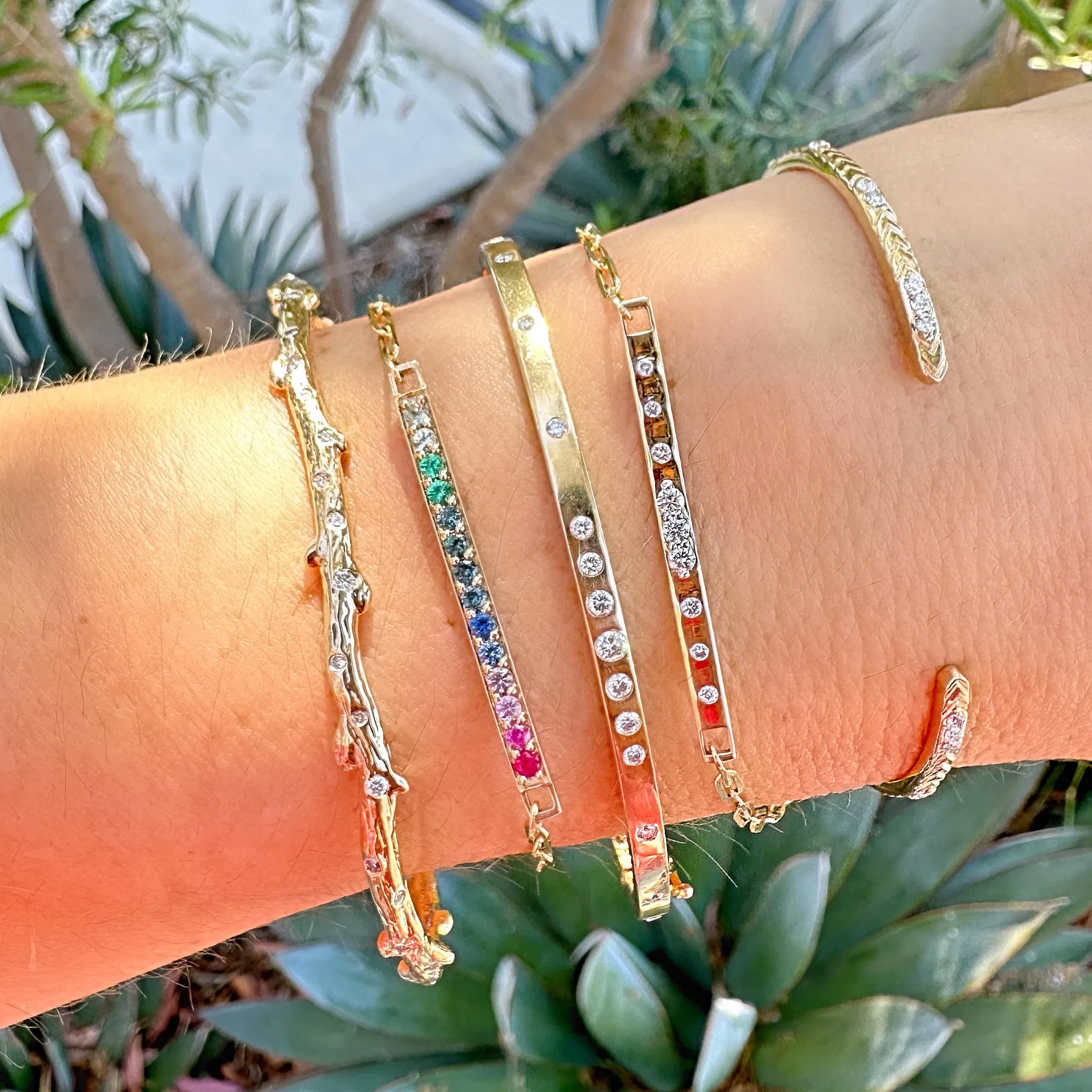 Image of 14k Gold Chain Bracelets | Delicate to Bold Links | Three Stories