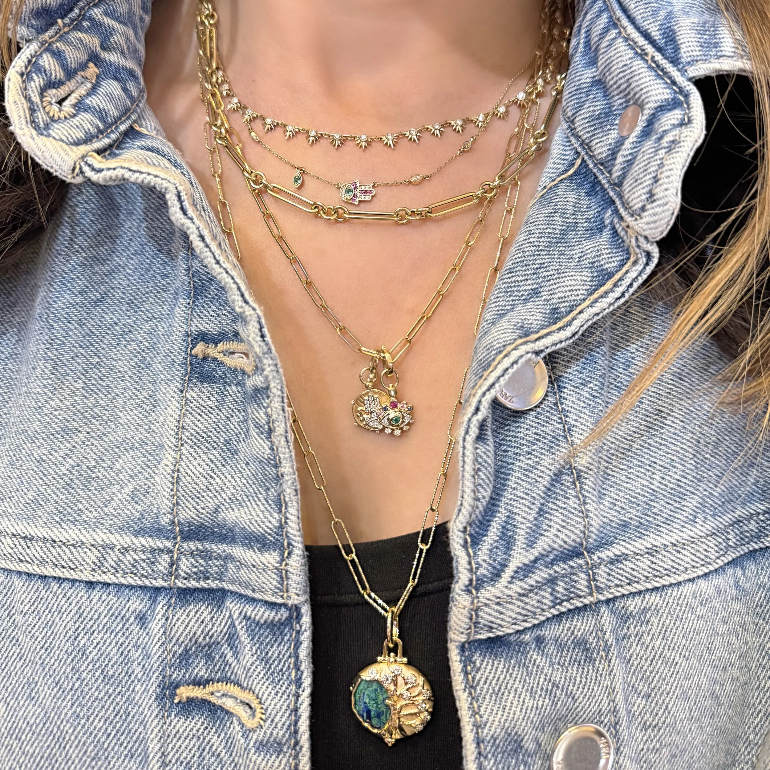 Image of Gold Layering Necklaces & Pendants | Style Your Stack | Three Stories