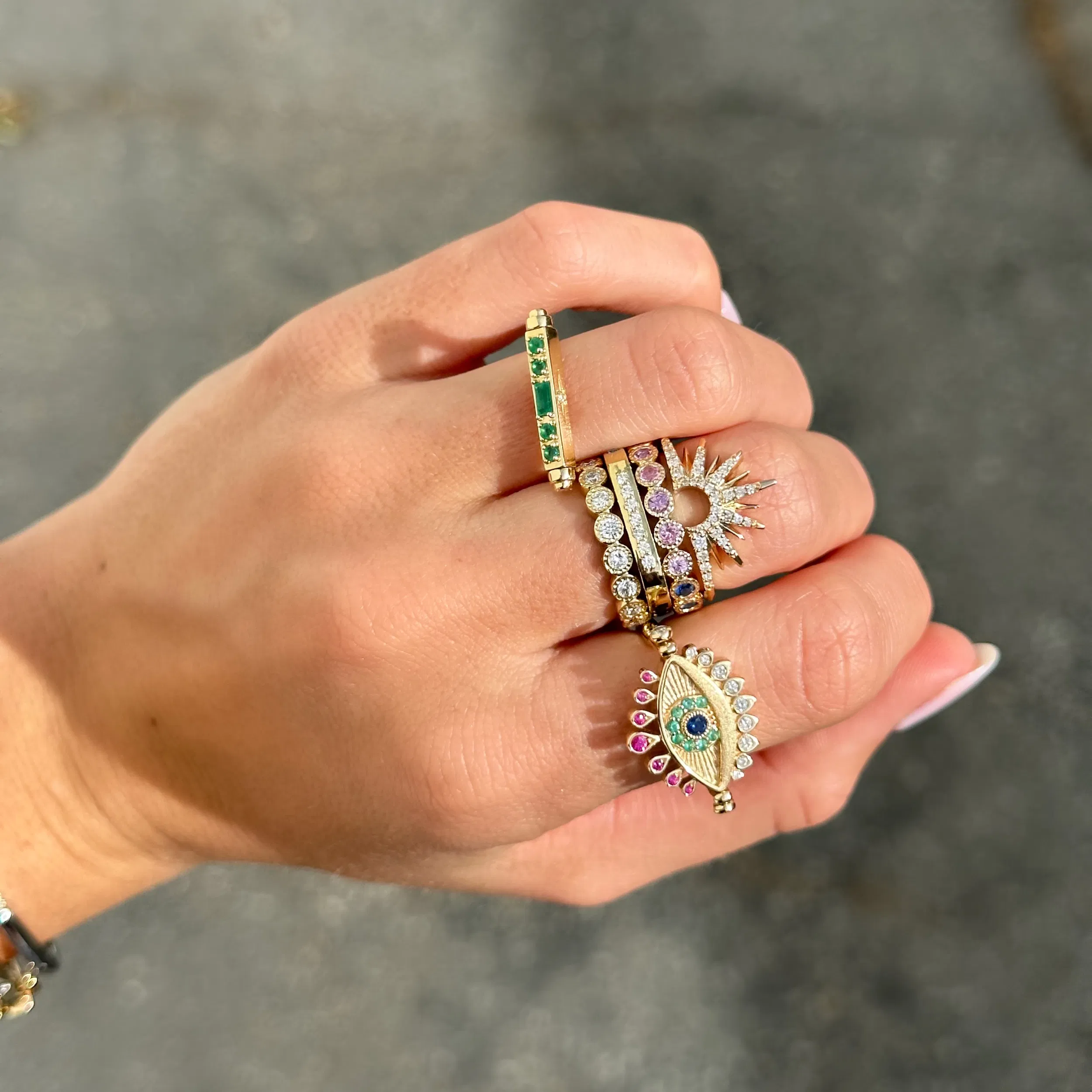 Image of 14k Gold Stacking Rings | Mix & Match Bands | Three Stories