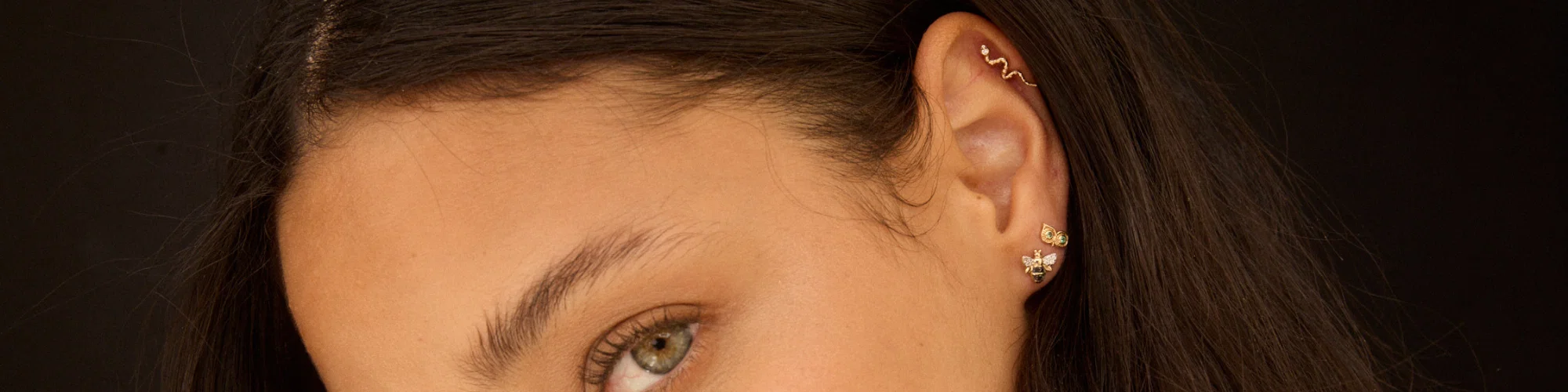 Image of Luxury 14k Gold and Diamond Stud Earring Collection