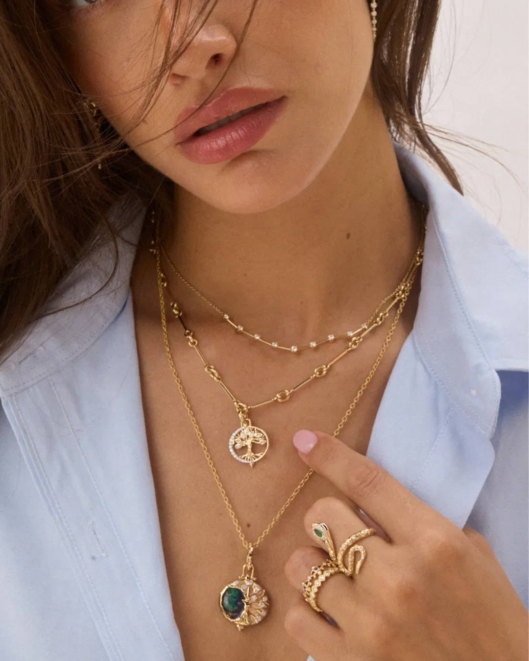 Stories of Elements gold and gemstone jewelry