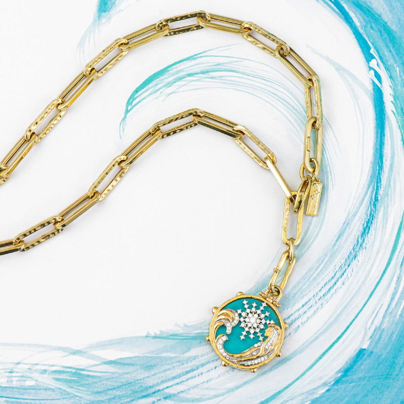 Three Stories Jewelry detail photographed on a warm, elegant surface