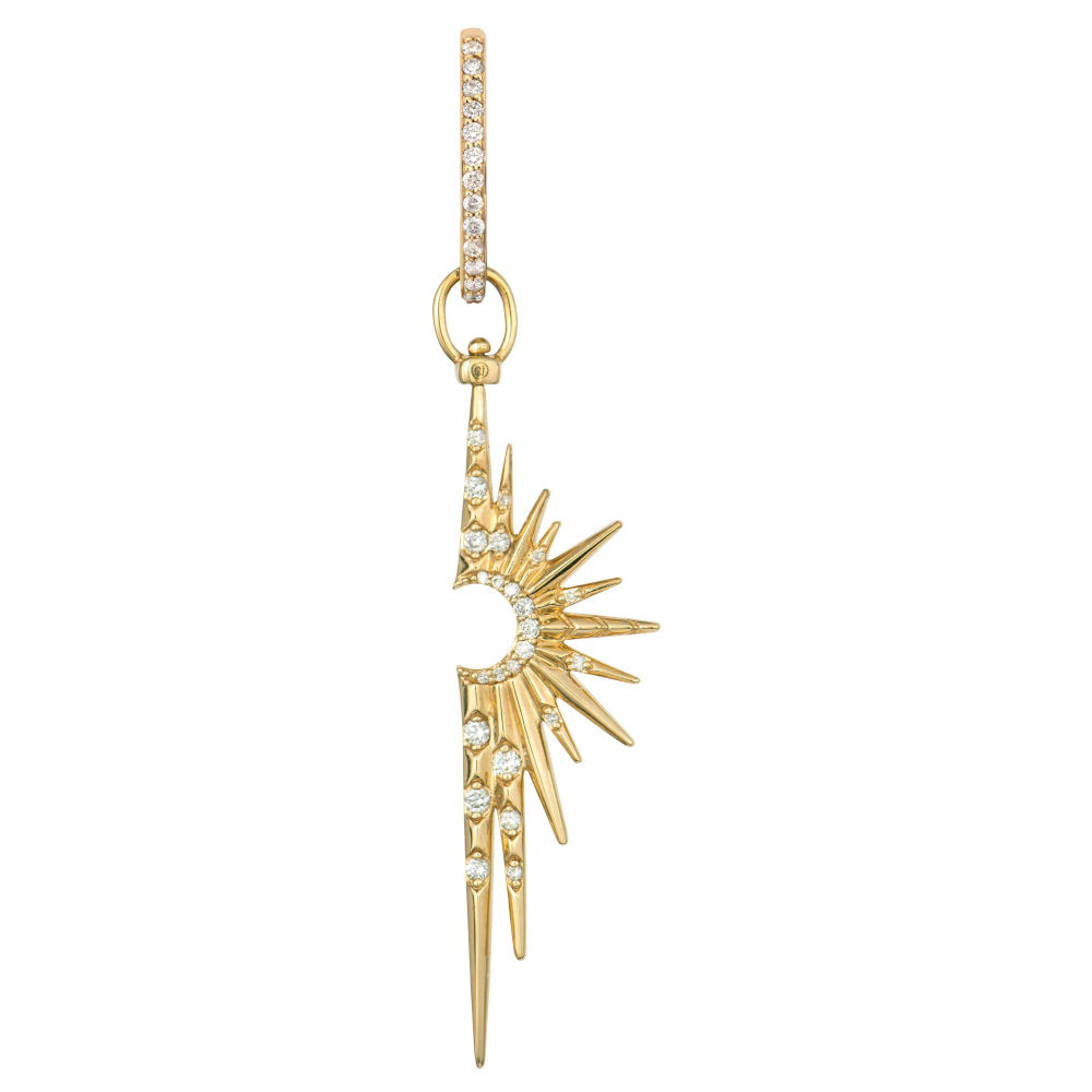 Single Make a Wish Elongated Starburst Top Switch Charm