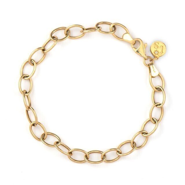 Classic Large Oval Loopy Chain Bracelet 7"