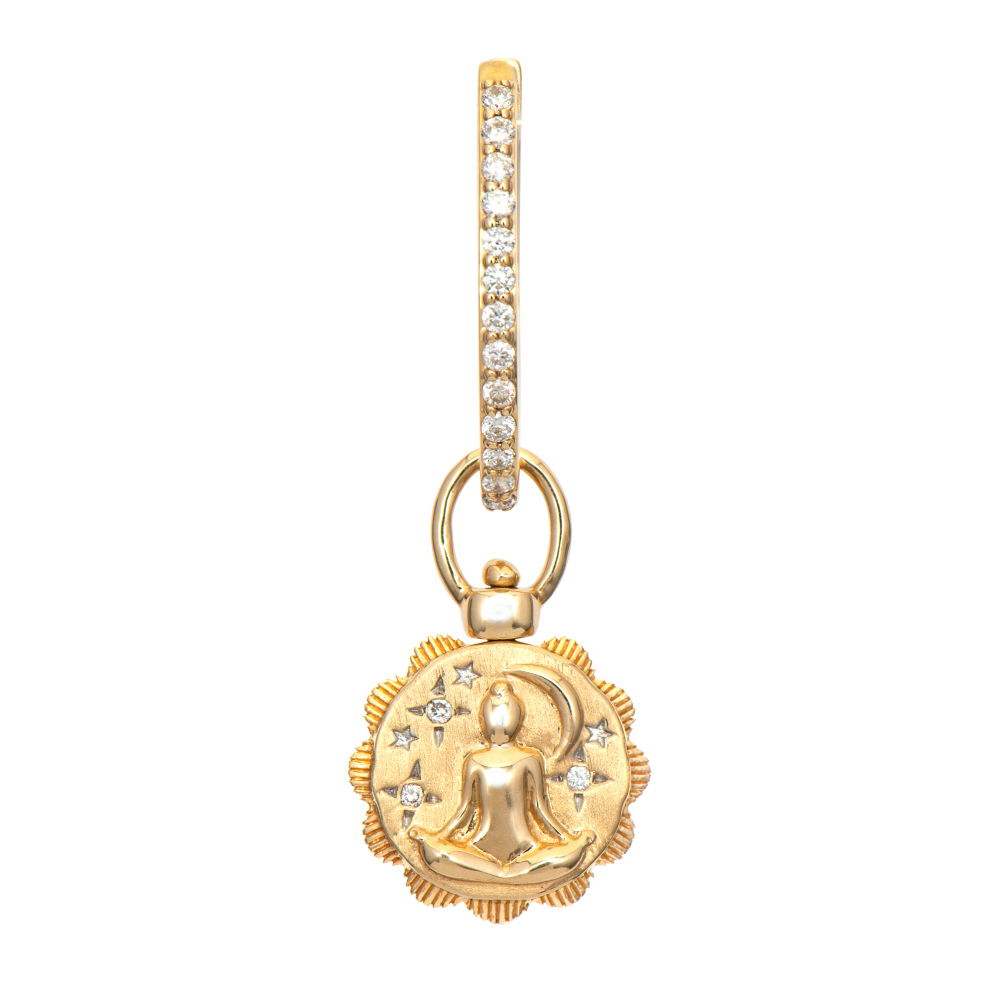 Spiritual Woman Lotus Flower Top Switch Charms