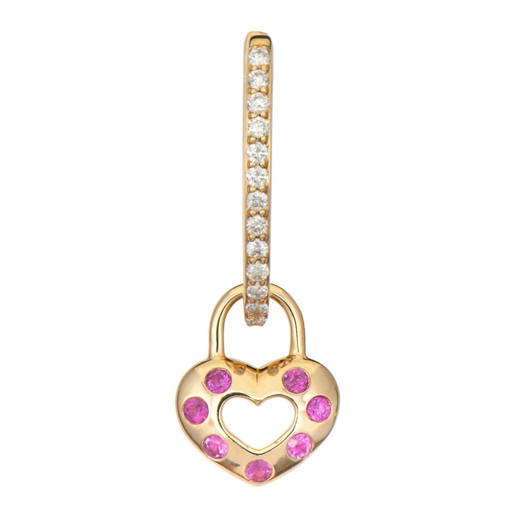 Double Sided Open Heart Charm