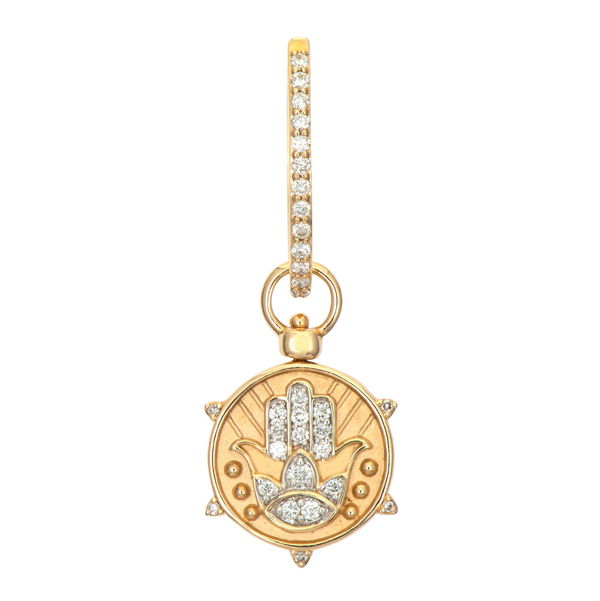 Closeup photo of Hamsa and Evil Eye Double Sided Top Switch Charms