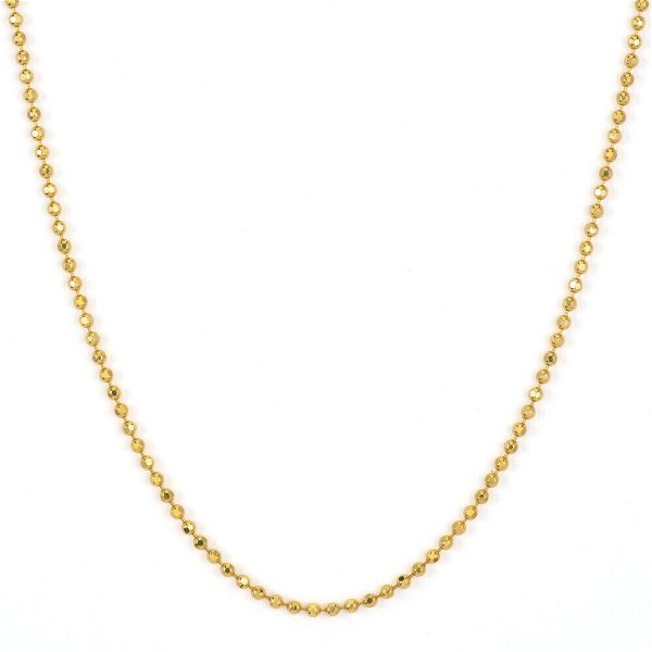 Closeup photo of Classic Small Beaded Chain 1mm
