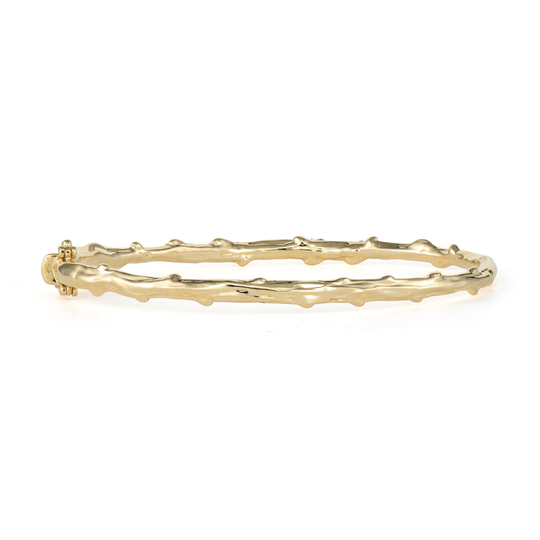 Pave Diamond Branch Bangle