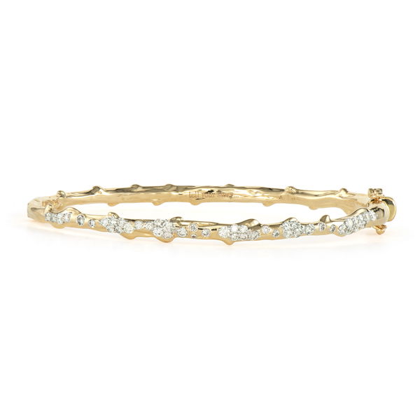 Closeup photo of Pave Diamond Branch Bangle