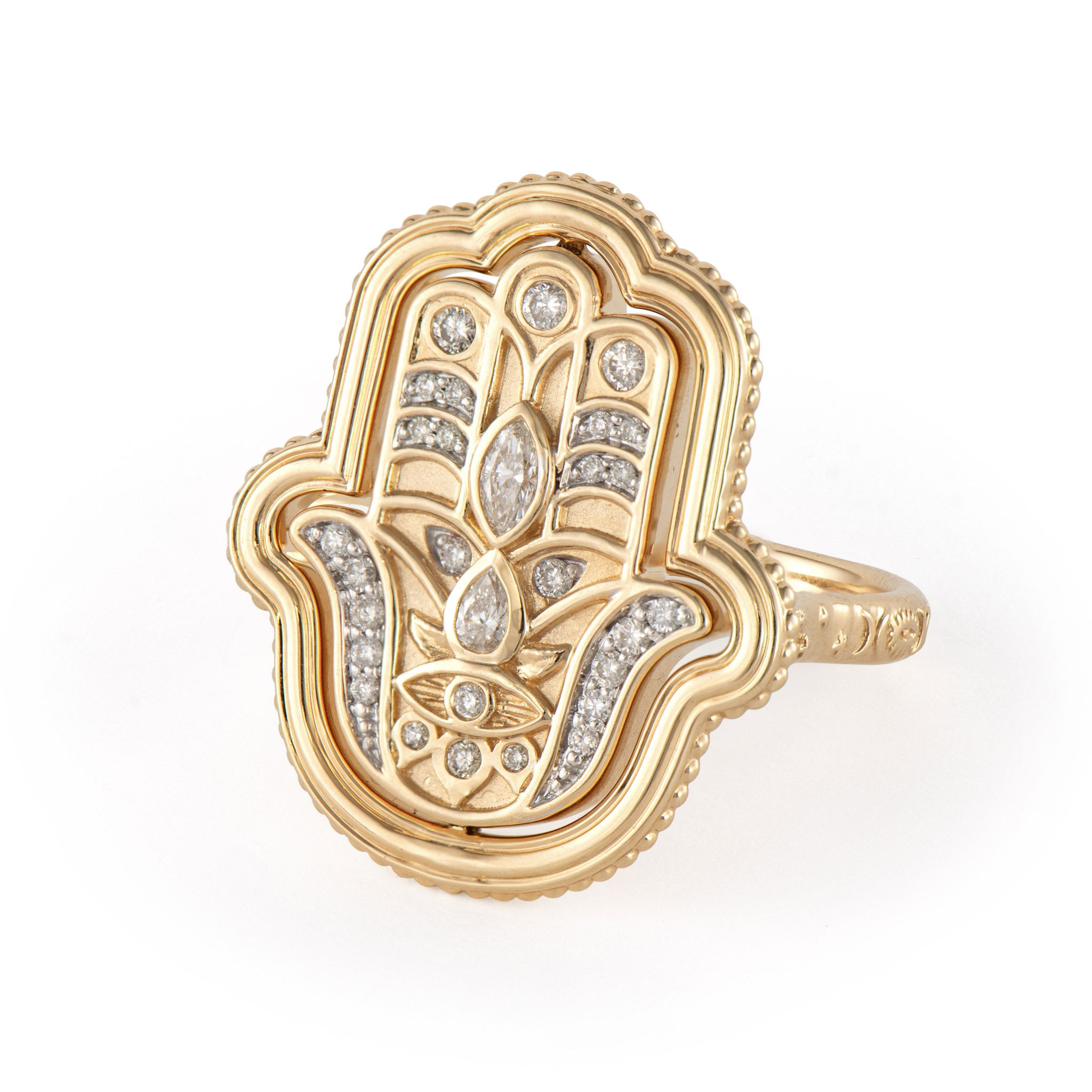 Large Hamsa Flip Ring