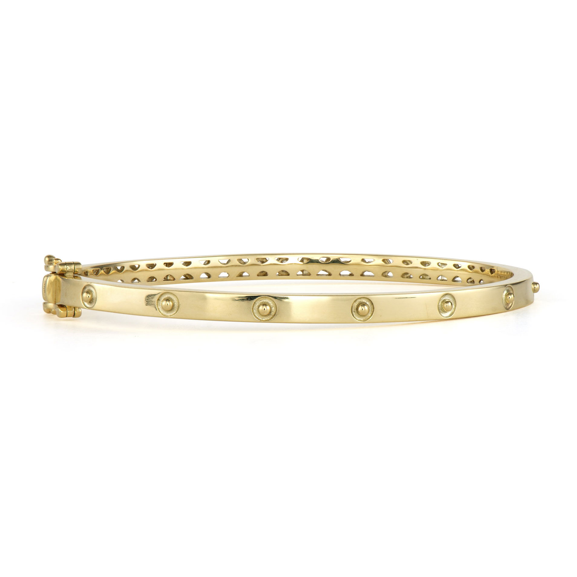 Classic Prong Set Diamond Bangle