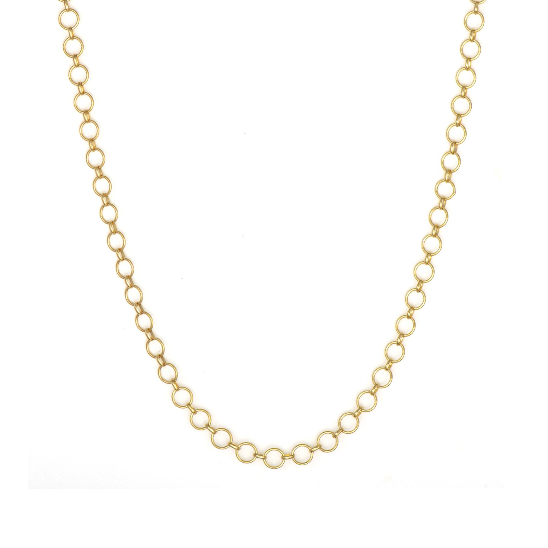 Classic High Polish Round Loopy Chain 16"