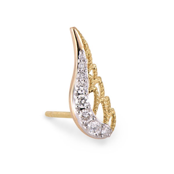 Closeup photo of Single Spread Your Wings Stud Earring