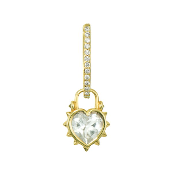 Closeup photo of Thorned Jewel Heart Charm