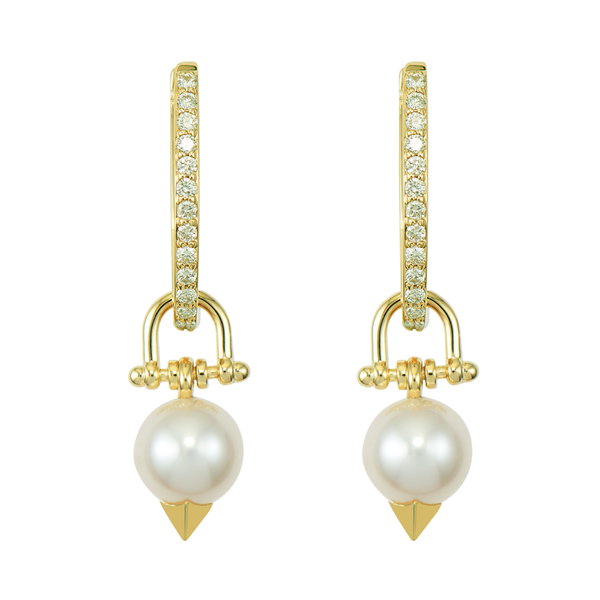 Side view of the Dancing Pearl Charm