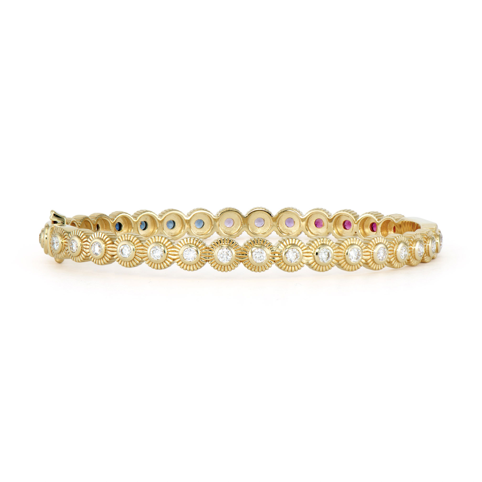 Sunbeam Diamond and Rainbow Bangle