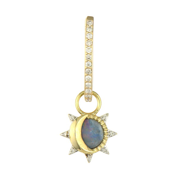 Closeup photo of Small Double Sided Sunrise Sunset Charm