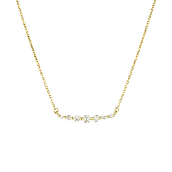 Closeup photo of Small Graduated Diamond Necklace