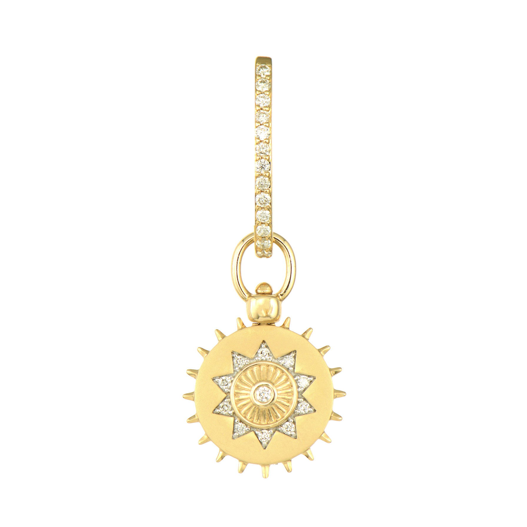 Lion Heart Sun Medallion Top Switch Charm