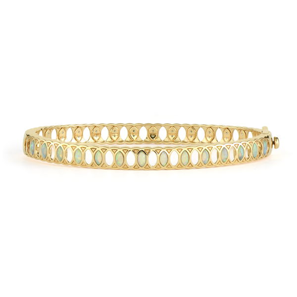 Closeup photo of Flower of Life Bangle