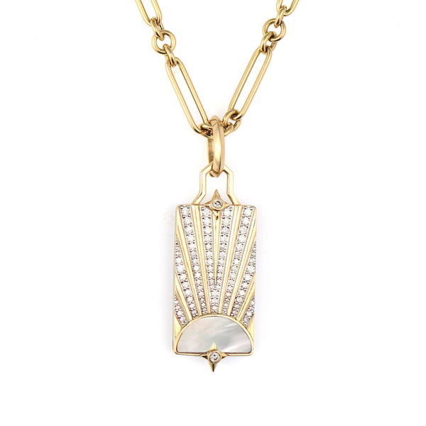 Closeup photo of Be the Light Elongated Tablet Pendant