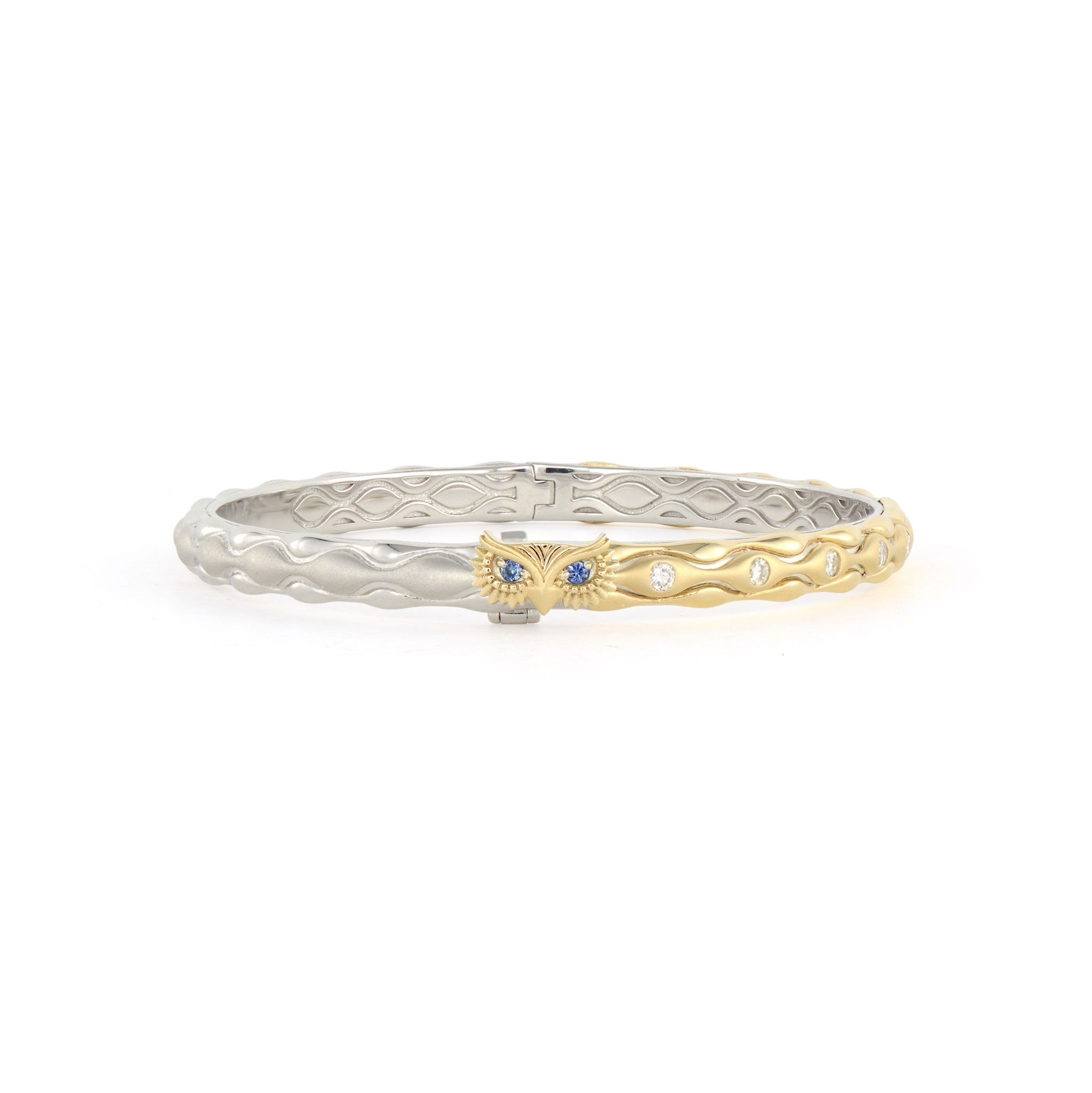 Two-Toned Wise Owl Bangle