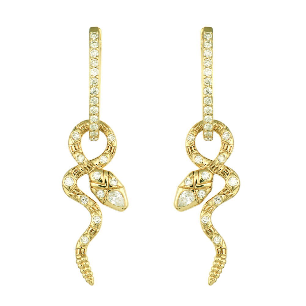 Double Sided Coiled Snake Charm