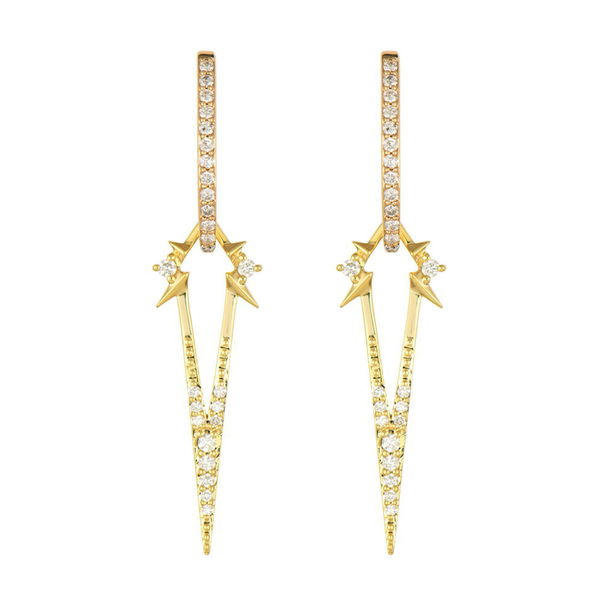 Closeup photo of Elongated Open Dagger Starburst Charm