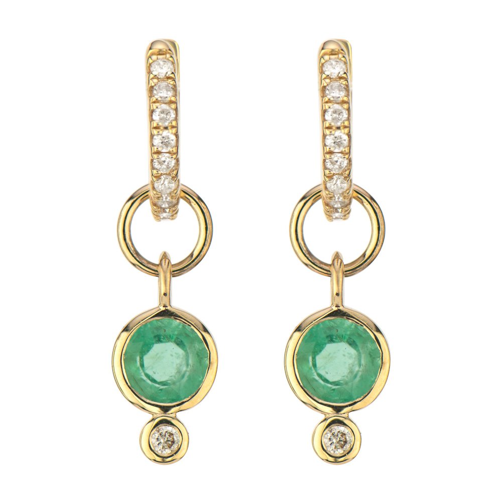 Classic Tiny Emerald Earring Charm