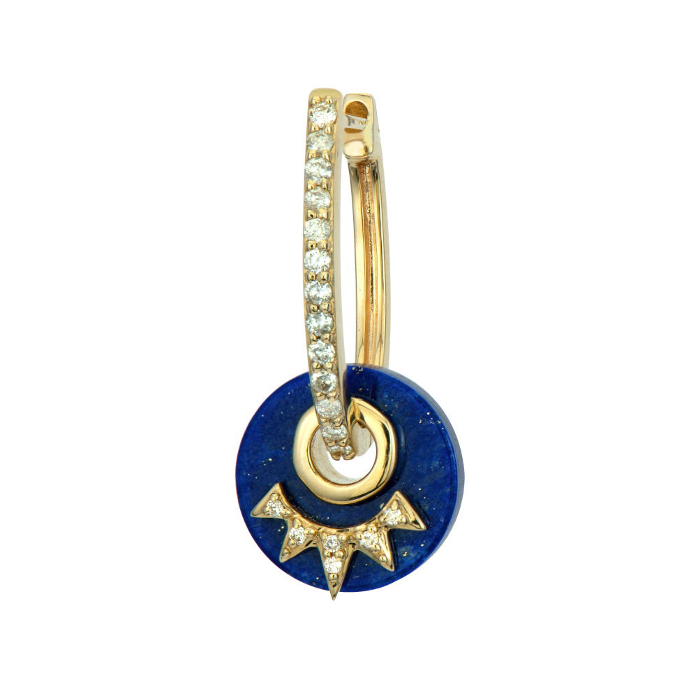 Love Explosion Lapis Disc Charms