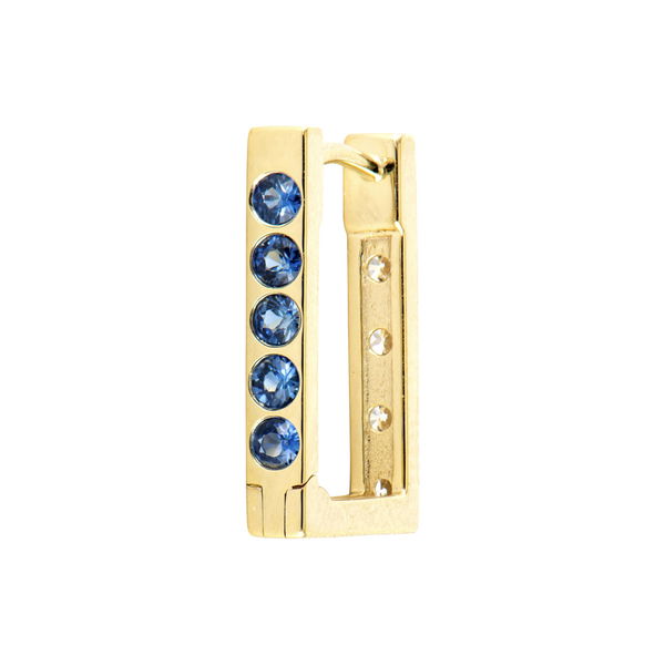 Closeup photo of Single Classic Double Sided Small Rectangular Hoop