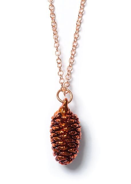 Pinecone Necklace Bronze and 14k Gold Fill Nature Jewelry Simple Charm  Available in Sterling Silver Also - Etsy