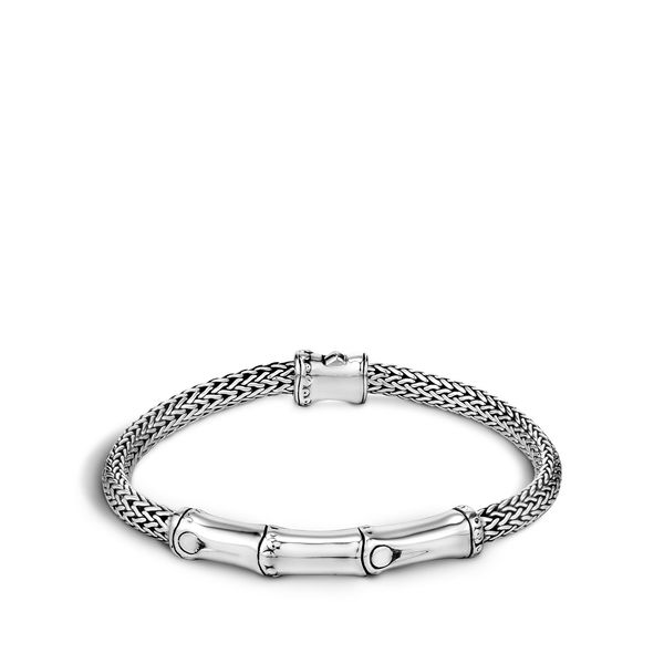 Closeup photo of Bamboo Bracelet in Sterling Silver