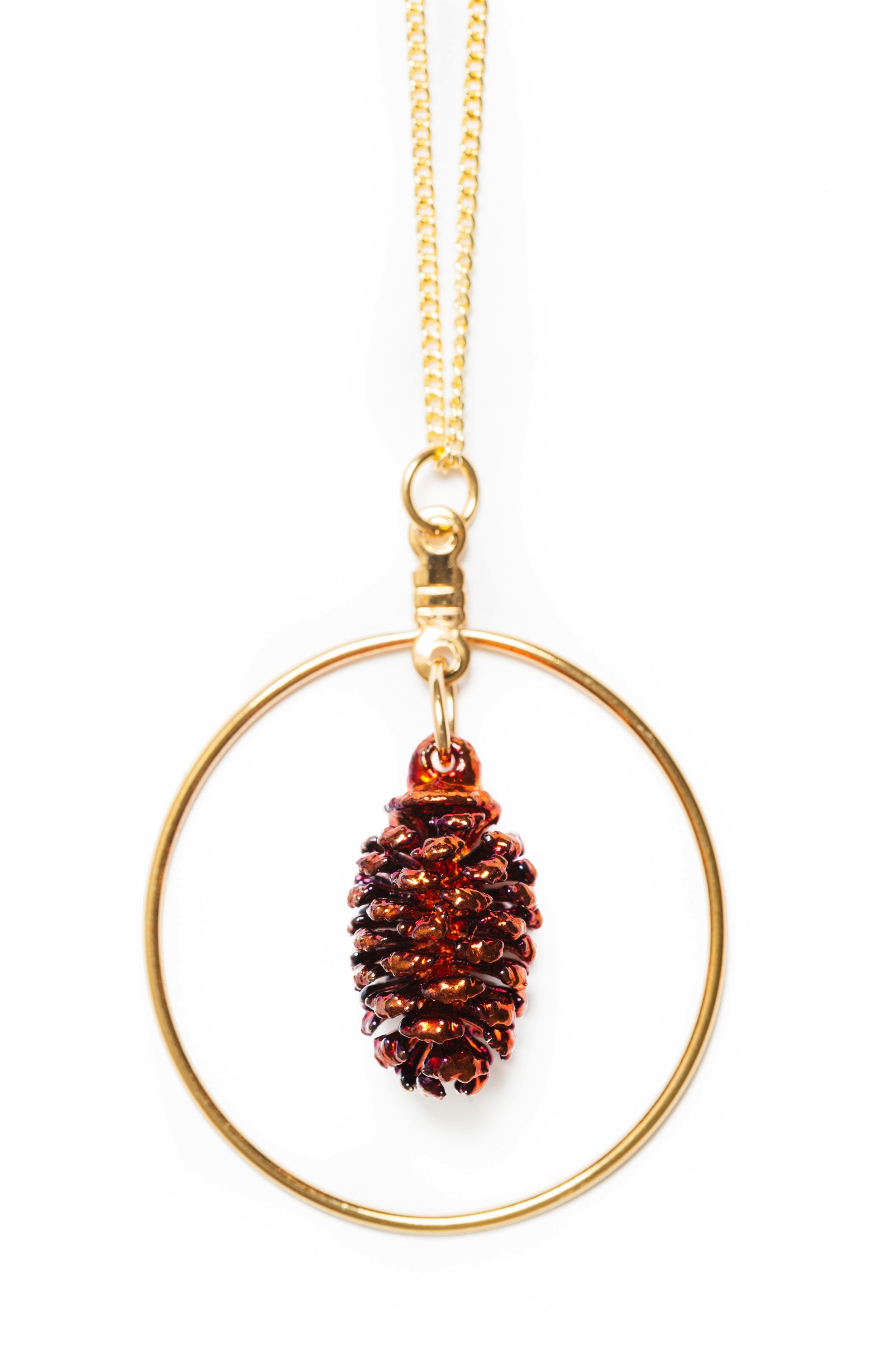 How To Make A Pinecone Pendant EXTENDED VERSION - YouTube